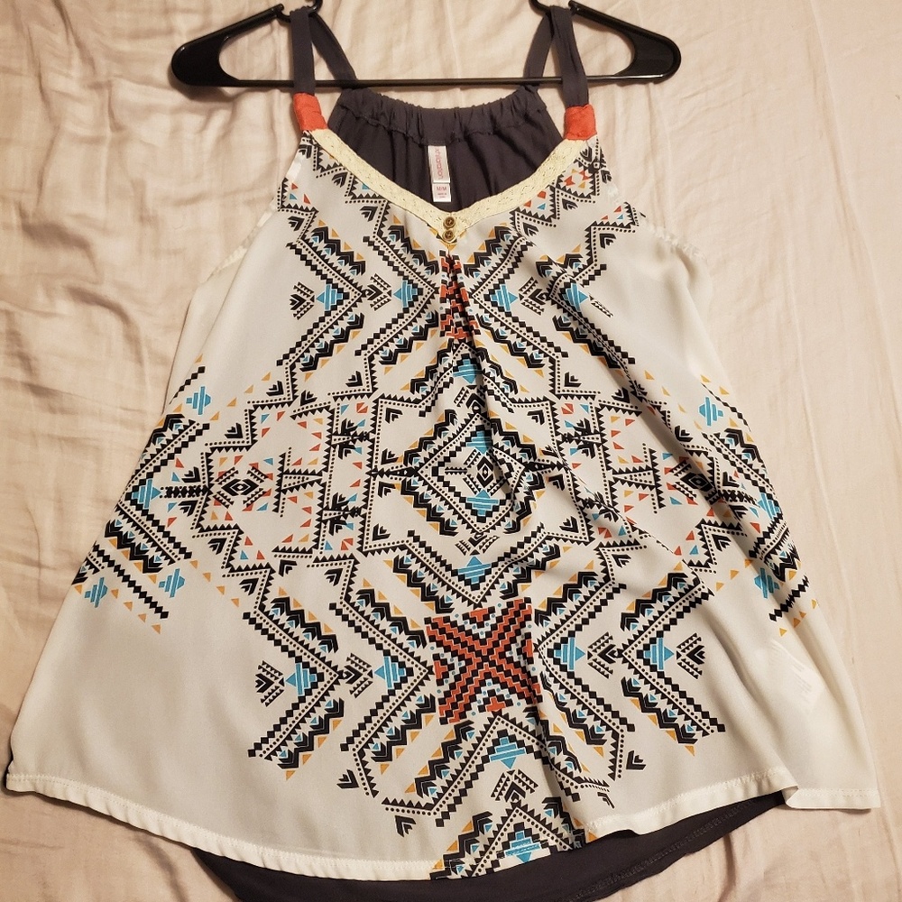 Xhilaration tribal print blouse